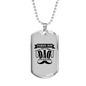 Fishing Dad Just Like A Normal Dad Necklace Stainless Steel or 18k Gold Dog Tag 24" Chain-Express Your Love Gifts