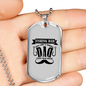 Fishing Dad Just Like A Normal Dad Necklace Stainless Steel or 18k Gold Dog Tag 24" Chain-Express Your Love Gifts