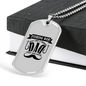 Fishing Dad Just Like A Normal Dad Necklace Stainless Steel or 18k Gold Dog Tag 24" Chain-Express Your Love Gifts