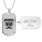 Fishing Dad Just Like A Normal Dad Necklace Stainless Steel or 18k Gold Dog Tag 24" Chain-Express Your Love Gifts