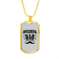 Fishing Dad Just Like A Normal Dad Necklace Stainless Steel or 18k Gold Dog Tag 24" Chain-Express Your Love Gifts