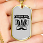 Fishing Dad Just Like A Normal Dad Necklace Stainless Steel or 18k Gold Dog Tag 24" Chain-Express Your Love Gifts