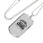 Fishing Dad Looks Like Necklace Stainless Steel or 18k Gold Dog Tag 24" Chain-Express Your Love Gifts