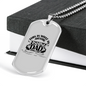 Fishing Dad Looks Like Necklace Stainless Steel or 18k Gold Dog Tag 24" Chain-Express Your Love Gifts