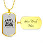 Fishing Dad Looks Like Necklace Stainless Steel or 18k Gold Dog Tag 24" Chain-Express Your Love Gifts