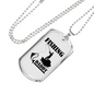 Fishing Daddy Necklace Stainless Steel or 18k Gold Dog Tag 24" Chain-Express Your Love Gifts