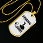 Fishing Daddy Necklace Stainless Steel or 18k Gold Dog Tag 24" Chain-Express Your Love Gifts
