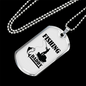 Fishing Daddy Necklace Stainless Steel or 18k Gold Dog Tag 24" Chain-Express Your Love Gifts