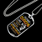 Fishing Daughter To Dad Necklace Stainless Steel or 18k Gold Dog Tag 24" Chain-Express Your Love Gifts