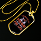 Fishing For Life Necklace Stainless Steel or 18k Gold Dog Tag 24" Chain-Express Your Love Gifts