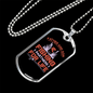 Fishing For Life Necklace Stainless Steel or 18k Gold Dog Tag 24" Chain-Express Your Love Gifts