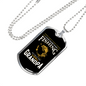 Fishing Grandpa Necklace Stainless Steel or 18k Gold Dog Tag 24" Chain-Express Your Love Gifts