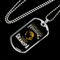 Fishing Grandpa Necklace Stainless Steel or 18k Gold Dog Tag 24" Chain-Express Your Love Gifts
