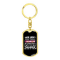 Fishing Grandpa One Of Them Keychain Stainless Steel or 18k Gold Dog Tag Keyring-Express Your Love Gifts