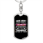 Fishing Grandpa One Of Them Keychain Stainless Steel or 18k Gold Dog Tag Keyring-Express Your Love Gifts