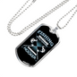Fishing Hooker Necklace Stainless Steel or 18k Gold Dog Tag 24" Chain-Express Your Love Gifts
