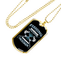 Fishing Hooker Necklace Stainless Steel or 18k Gold Dog Tag 24" Chain-Express Your Love Gifts