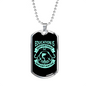 Fishing Is Importanter Green Necklace Stainless Steel or 18k Gold Dog Tag 24" Chain-Express Your Love Gifts
