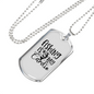 Fishing Is My Cardio Necklace Stainless Steel or 18k Gold Dog Tag 24" Chain-Express Your Love Gifts