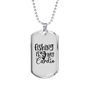 Fishing Is My Cardio Necklace Stainless Steel or 18k Gold Dog Tag 24" Chain-Express Your Love Gifts
