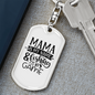 Fishing Is My Game Fishing Keychain Stainless Steel or 18k Gold Dog Tag Keyring-Express Your Love Gifts