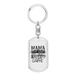 Fishing Is My Game Fishing Keychain Stainless Steel or 18k Gold Dog Tag Keyring-Express Your Love Gifts