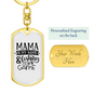 Fishing Is My Game Fishing Keychain Stainless Steel or 18k Gold Dog Tag Keyring-Express Your Love Gifts