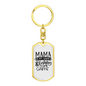 Fishing Is My Game Fishing Keychain Stainless Steel or 18k Gold Dog Tag Keyring-Express Your Love Gifts