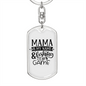 Fishing Is My Game Fishing Keychain Stainless Steel or 18k Gold Dog Tag Keyring-Express Your Love Gifts