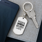 Fishing Is My Game Fishing Keychain Stainless Steel or 18k Gold Dog Tag Keyring-Express Your Love Gifts