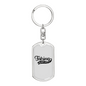 Fishing Is My Life Keychain Stainless Steel or 18k Gold Dog Tag Keyring-Express Your Love Gifts