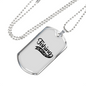 Fishing Is My Life Necklace Stainless Steel or 18k Gold Dog Tag 24" Chain-Express Your Love Gifts