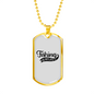 Fishing Is My Life Necklace Stainless Steel or 18k Gold Dog Tag 24" Chain-Express Your Love Gifts