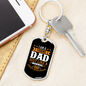 Fishing Like A Dad Fishing Keychain Stainless Steel or 18k Gold Dog Tag Keyring-Express Your Love Gifts