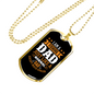 Fishing Like A Dad Necklace Stainless Steel or 18k Gold Dog Tag 24" Chain-Express Your Love Gifts