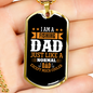 Fishing Like A Dad Necklace Stainless Steel or 18k Gold Dog Tag 24" Chain-Express Your Love Gifts