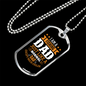 Fishing Like A Dad Necklace Stainless Steel or 18k Gold Dog Tag 24" Chain-Express Your Love Gifts