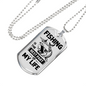 Fishing Part Of Life Necklace Stainless Steel or 18k Gold Dog Tag 24" Chain-Express Your Love Gifts