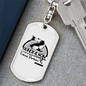Fishing Partners For Life Keychain Stainless Steel or 18k Gold Dog Tag Keyring-Express Your Love Gifts