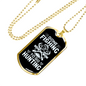 Fishing to Hunting Necklace Stainless Steel or 18k Gold Dog Tag 24" Chain-Express Your Love Gifts