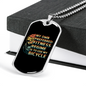 Fitness Regime Bicyle Cycling Necklace Stainless Steel or 18k Gold Dog Tag 24"-Express Your Love Gifts