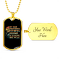 Fitness Regime Bicyle Cycling Necklace Stainless Steel or 18k Gold Dog Tag 24"-Express Your Love Gifts