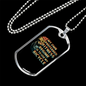 Fitness Regime Bicyle Cycling Necklace Stainless Steel or 18k Gold Dog Tag 24"-Express Your Love Gifts