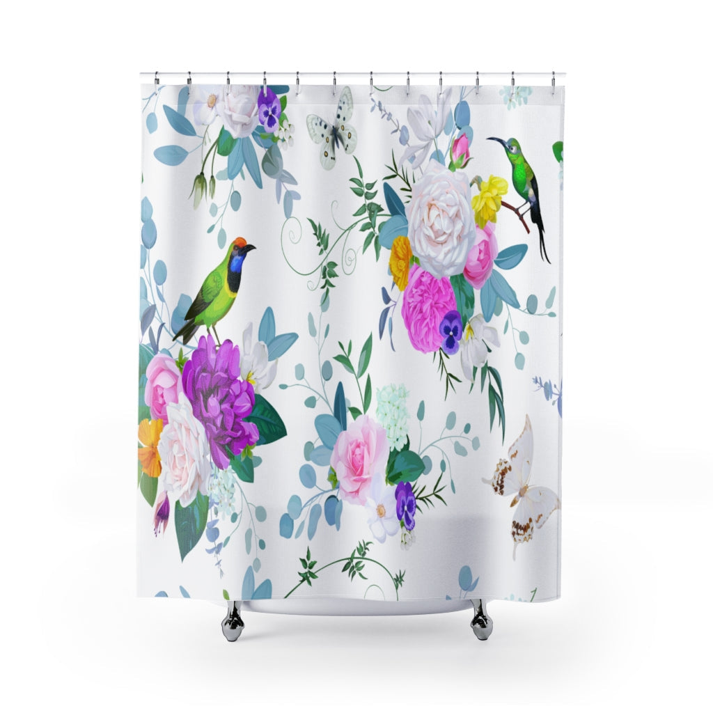 Floral Bunches Roses Stylish Design 71" x 74" Elegant Waterproof Shower Curtain for a Spa-like Bathroom Paradise Exceptional Craftsmanship-Express Your Love Gifts
