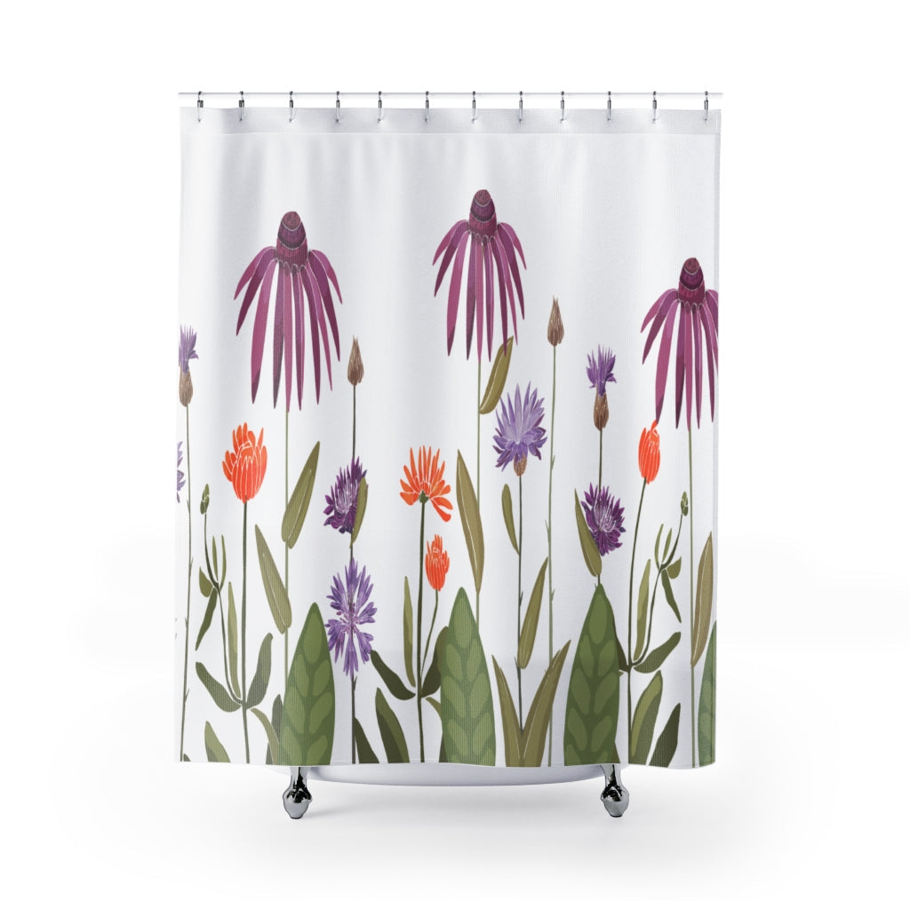 Floral Seamless Light Pattern Stylish Design 71" x 74" Elegant Waterproof Shower Curtain for a Spa-like Bathroom Paradise Exceptional Craftsmanship-Express Your Love Gifts