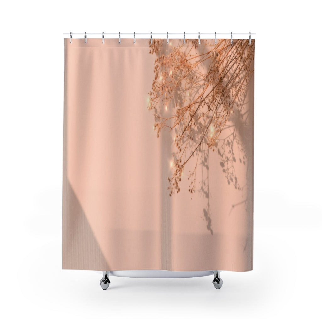 Flower Window Shadow Stylish Design 71" x 74" Elegant Waterproof Shower Curtain for a Spa-like Bathroom Paradise Exceptional Craftsmanship-Express Your Love Gifts