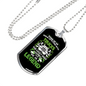 Flying With Trucks Trucker Dog Tag Stainless Steel or 18k Gold 24" Chain-Express Your Love Gifts