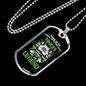 Flying With Trucks Trucker Dog Tag Stainless Steel or 18k Gold 24" Chain-Express Your Love Gifts