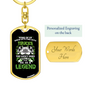 Flying Withtrucks Swivel Keychain Dog Tag Stainless Steel or 18k Gold-Express Your Love Gifts