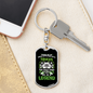 Flying Withtrucks Swivel Keychain Dog Tag Stainless Steel or 18k Gold-Express Your Love Gifts